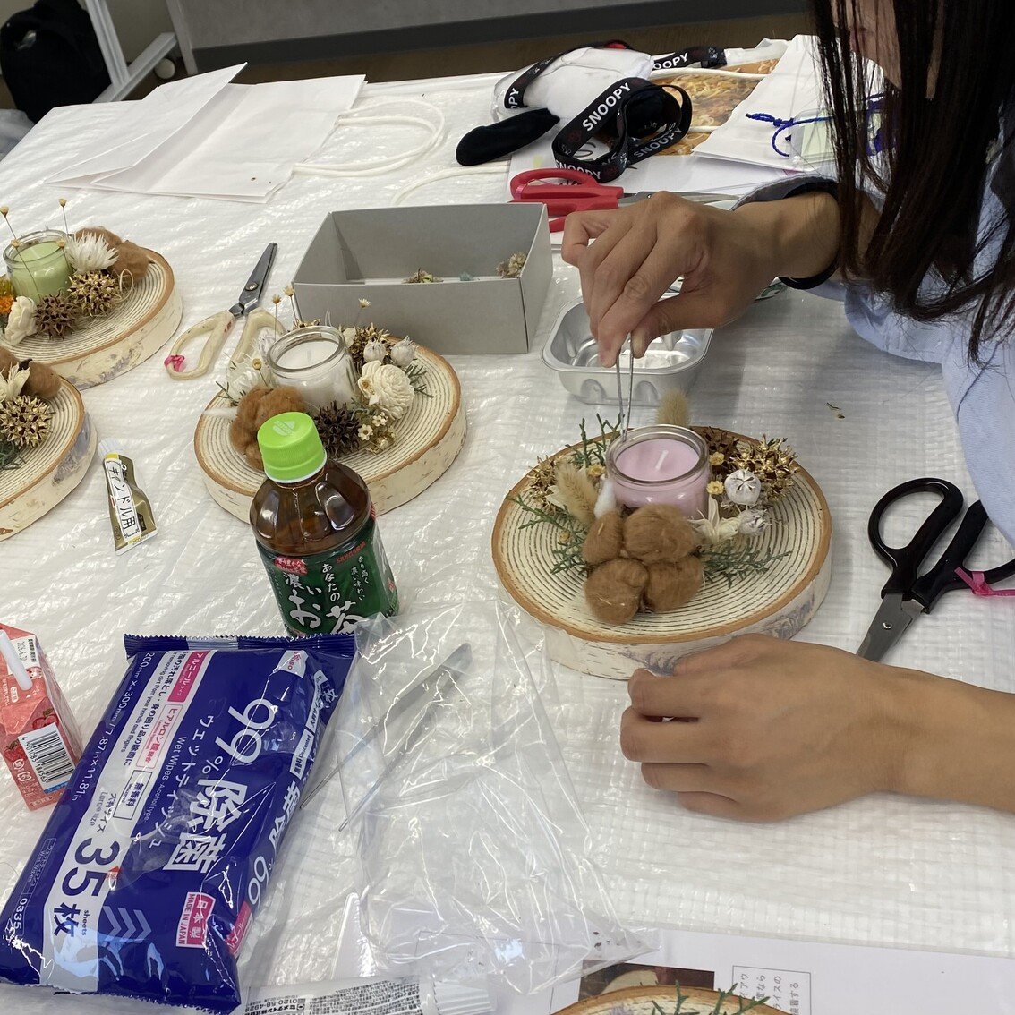 ジェルキャンドルづくり